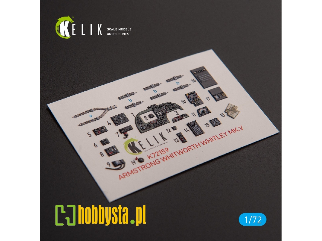 Armstrong Whitworth Whitley Mk.V - Interior 3d Decals For Airfix Kit - zdjęcie 1 Armstrong Whitworth Whitley Mk.V - Interior 3d Decals For Airfix Kit - zdjęcie 1