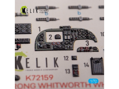 Armstrong Whitworth Whitley Mk.V - Interior 3d Decals For Airfix Kit - zdjęcie 2