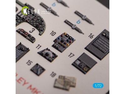 Armstrong Whitworth Whitley Mk.V - Interior 3d Decals For Airfix Kit - zdjęcie 3