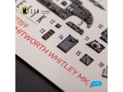 Armstrong Whitworth Whitley Mk.V - Interior 3d Decals For Airfix Kit - zdjęcie 4