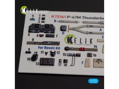 P-47m 'thunderbolt' - Interior 3d Decals For Revell Kit - zdjęcie 4