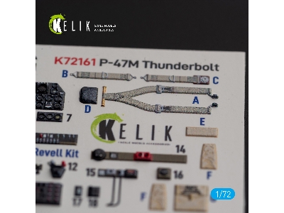 P-47m 'thunderbolt' - Interior 3d Decals For Revell Kit - zdjęcie 6