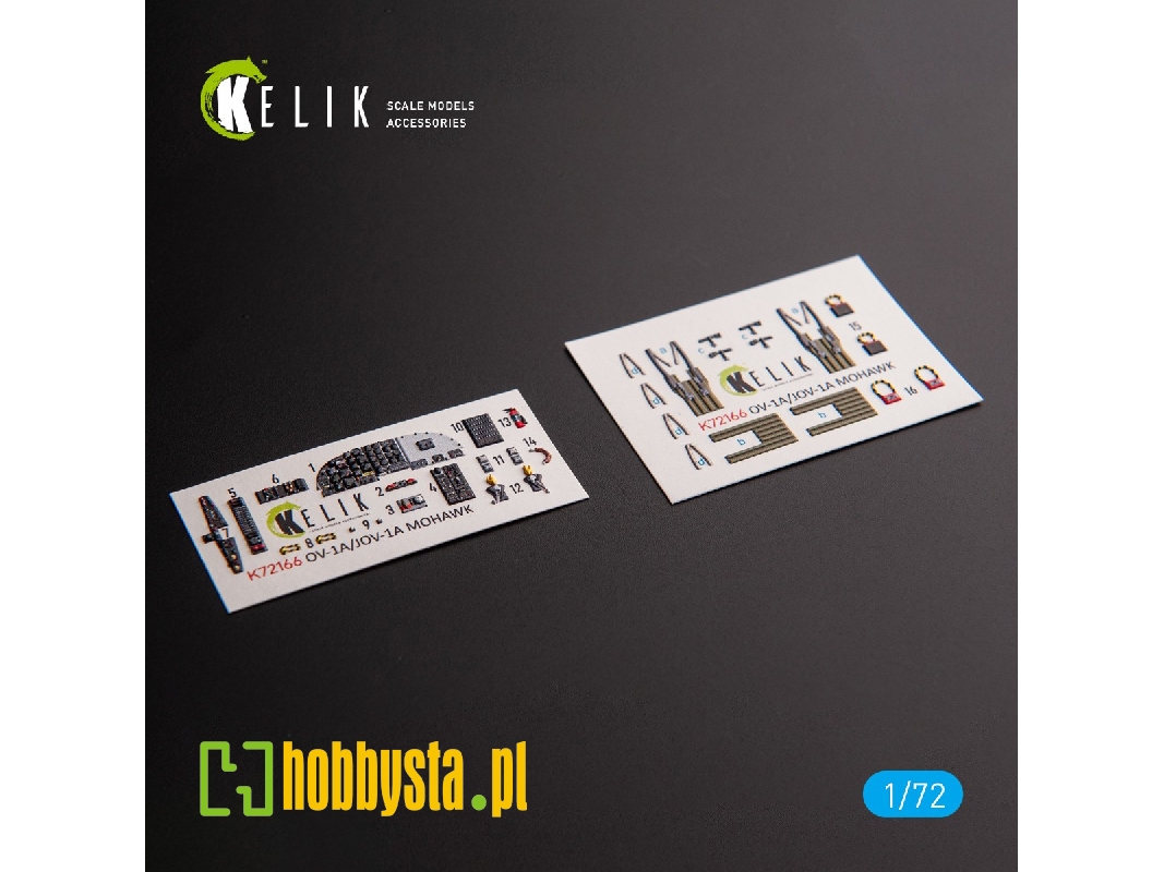 Ov-1a/Jov-1a Mohawk - Interior 3d Decals For Clearprop Kit - zdjęcie 1 Ov-1a/Jov-1a Mohawk - Interior 3d Decals For Clearprop Kit - zdjęcie 1