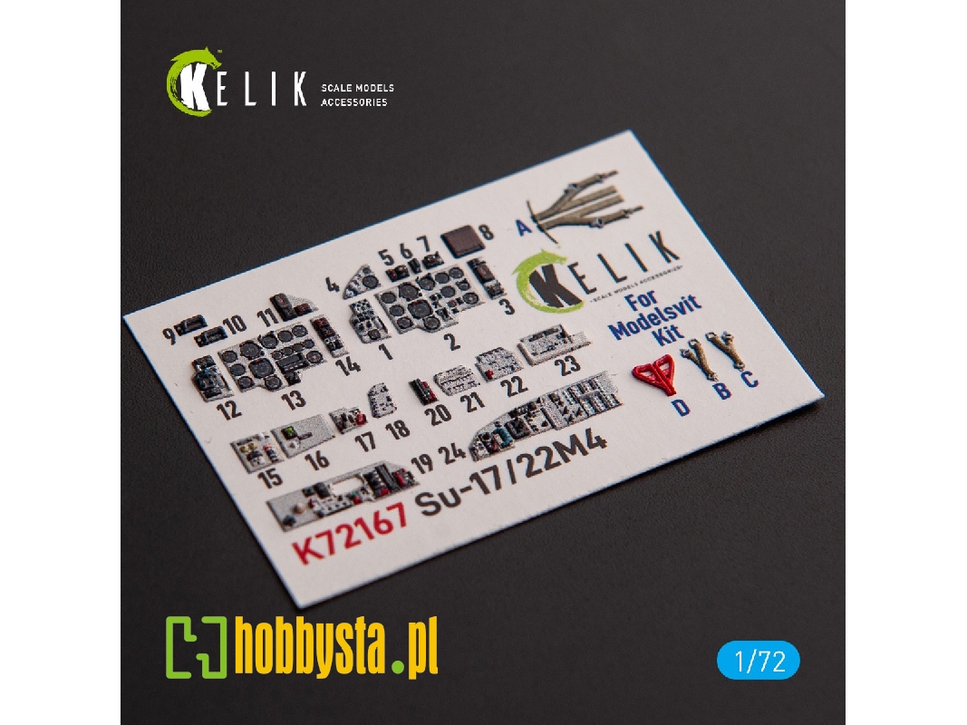 Su-17m4p/22m4 - Interior 3d Decals For Modelsvit Kit - zdjęcie 1 Su-17m4p/22m4 - Interior 3d Decals For Modelsvit Kit - zdjęcie 1