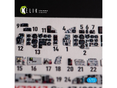 Su-17m4p/22m4 - Interior 3d Decals For Modelsvit Kit - zdjęcie 7