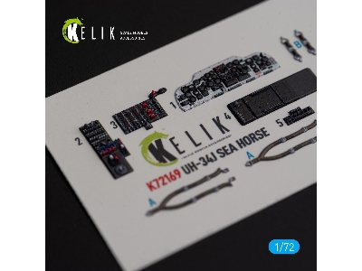Uh-34j Sea Horse - Interior 3d Decals For Italeri Kit - zdjęcie 4