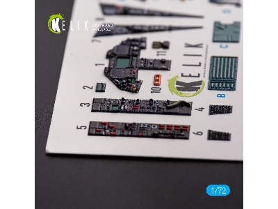 F-117a Nighthawk - Interior 3d Decals For Hasegawa Kit - zdjęcie 3