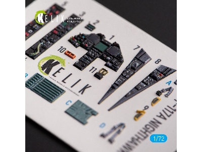 F-117a Nighthawk - Interior 3d Decals For Hasegawa Kit - zdjęcie 4