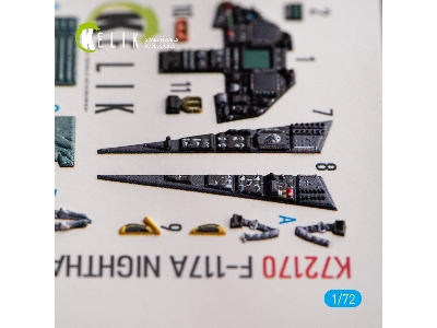 F-117a Nighthawk - Interior 3d Decals For Hasegawa Kit - zdjęcie 5