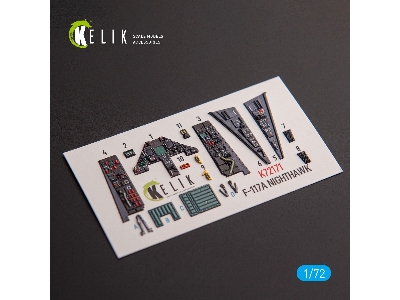 F-117a Nighthawk - Interior 3d Decals For Academy Kit - zdjęcie 1