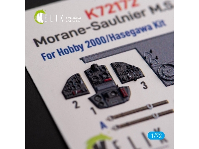 Morane-saulnier M.S.406 - Interior 3d Decals For Hobby 2000/Hasegawa Kit - zdjęcie 2