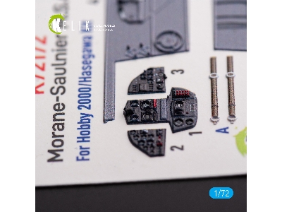 Morane-saulnier M.S.406 - Interior 3d Decals For Hobby 2000/Hasegawa Kit - zdjęcie 5