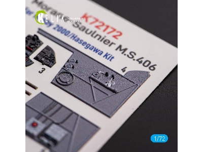 Morane-saulnier M.S.406 - Interior 3d Decals For Hobby 2000/Hasegawa Kit - zdjęcie 6
