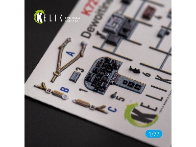 Dewoitine D.520 - Interior 3d Decals For Hobby 2000/Hasegawa Kit - zdjęcie 3