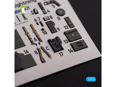 &#1056;-38j 'lightning' - Interior 3d Decals For Italeri/Academy Kit - zdjęcie 3