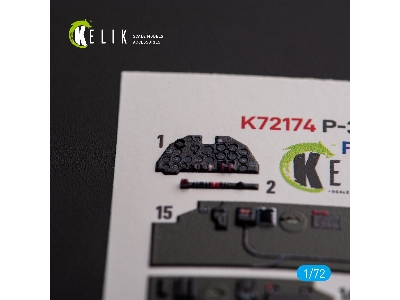 &#1056;-38j 'lightning' - Interior 3d Decals For Italeri/Academy Kit - zdjęcie 4
