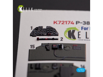 &#1056;-38j 'lightning' - Interior 3d Decals For Italeri/Academy Kit - zdjęcie 8