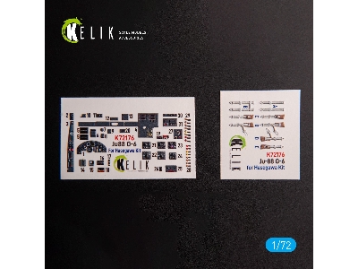 Ju88 G-6 - Interior 3d Decals For Hasegawa Kit - zdjęcie 1