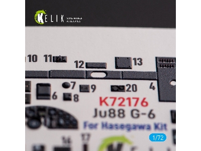Ju88 G-6 - Interior 3d Decals For Hasegawa Kit - zdjęcie 6