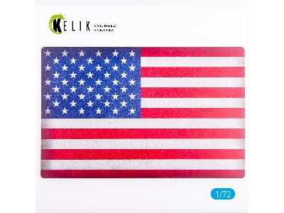 Usa Flag - Base - Acrylic 3mm (280x180mm) (170g) - zdjęcie 1