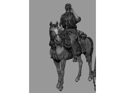 German Mounted Cavalryman (8th Waffen Ss Division 'florian Geyer') - zdjęcie 2