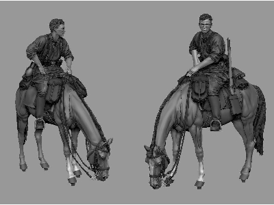 German Mounted Officer (8th Waffen Ss Division 'florian Geyer') - zdjęcie 1