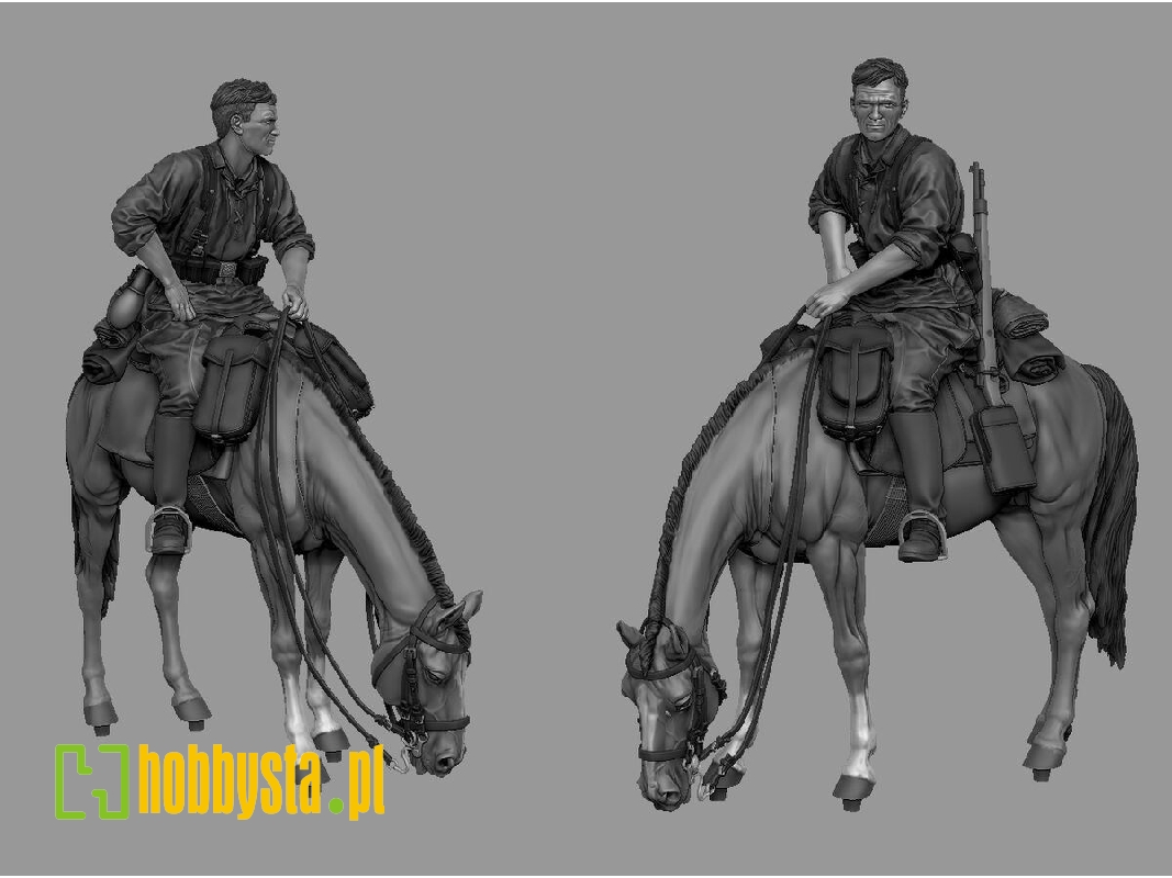 German Mounted Officer (8th Waffen Ss Division 'florian Geyer') - zdjęcie 1 German Mounted Officer (8th Waffen Ss Division 'florian Geyer') - zdjęcie 1