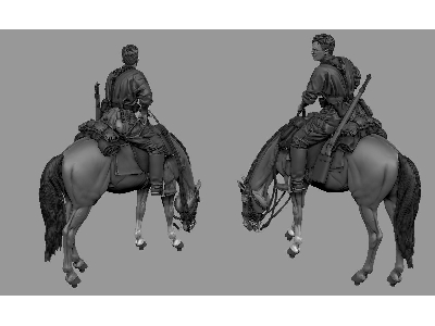German Mounted Officer (8th Waffen Ss Division 'florian Geyer') - zdjęcie 2