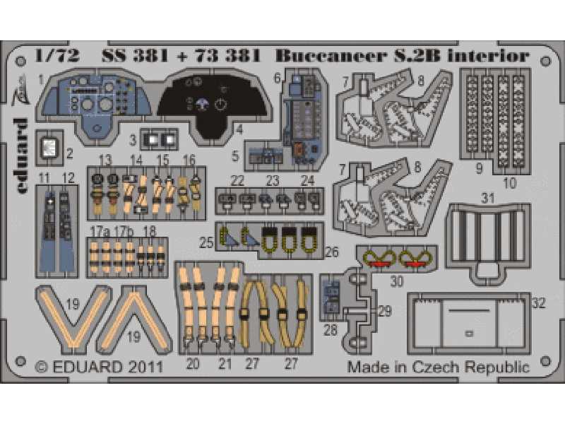  Buccaneer S.2B interior S. A. 1/72 - Airfix - blaszki - zdjęcie 1