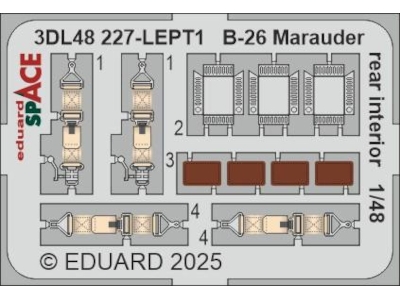 B-26 Marauder rear interior SPACE 1/48 - ICM - zdjęcie 4
