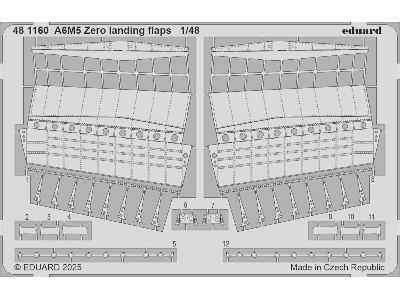 A6M5 Zero landing flaps 1/48 - FINE MOLDS - zdjęcie 1