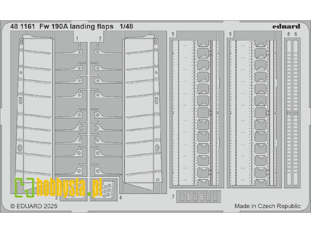 Fw 190A landing flaps 1/48 - EDUARD - zdjęcie 1 Fw 190A landing flaps 1/48 - EDUARD - zdjęcie 1
