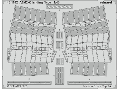 A6M2-K landing flaps 1/48 - EDUARD - zdjęcie 1