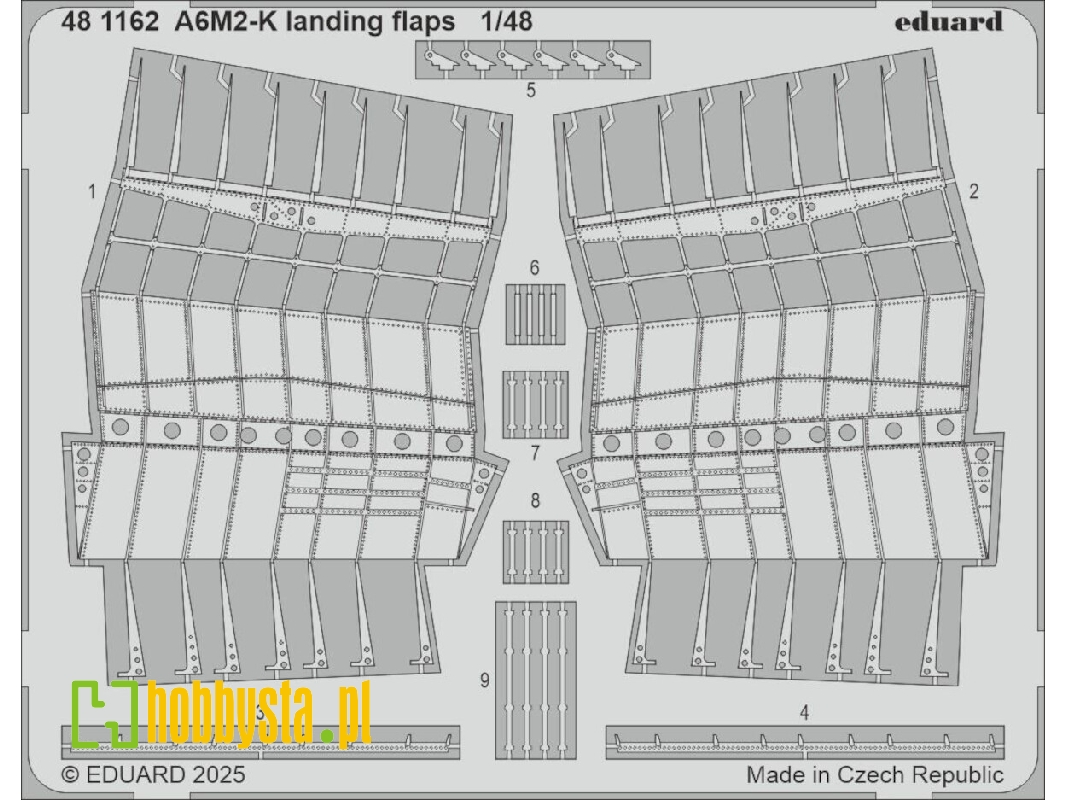 A6M2-K landing flaps 1/48 - EDUARD - zdjęcie 1 A6M2-K landing flaps 1/48 - EDUARD - zdjęcie 1