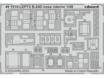 B-24D nose interior 1/48 - HOBBY BOSS - zdjęcie 2