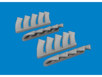Mosquito exhaust stacks PRINT 1/48 - TAMIYA - zdjęcie 1