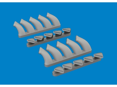 Mosquito exhaust stacks PRINT 1/48 - TAMIYA - zdjęcie 2