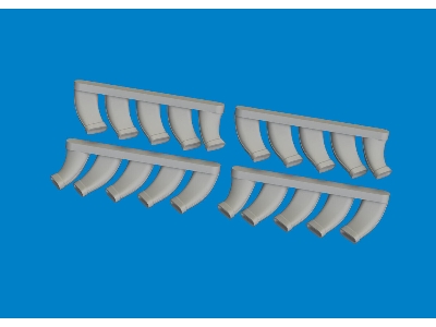 Mosquito exhaust stacks PRINT 1/48 - TAMIYA - zdjęcie 3
