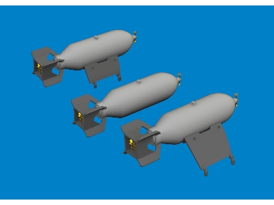 P-40 500lb M64 US bombs 1/48 - EDUARD - zdjęcie 2