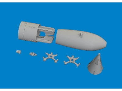 P-40 500lb GP British bomb PRINT 1/48 - EDUARD - zdjęcie 4