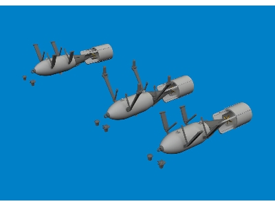 P-40 250lb MC British bombs PRINT 1/48 - EDUARD - zdjęcie 1
