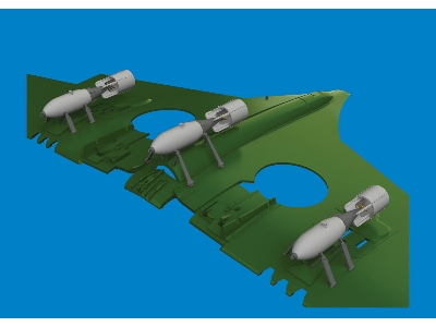 P-40 250lb MC British bombs PRINT 1/48 - EDUARD - zdjęcie 2