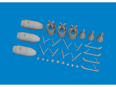 P-40 250lb MC British bombs PRINT 1/48 - EDUARD - zdjęcie 4