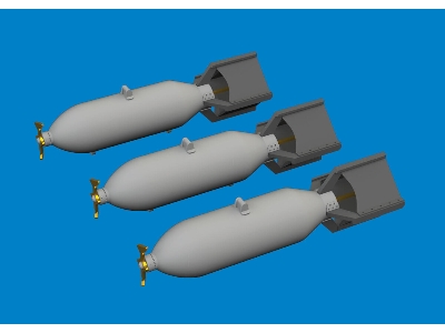 P-40 100lb M30 US bombs PRINT 1/48 - EDUARD - zdjęcie 1