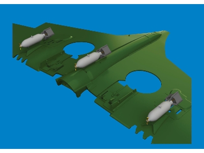 P-40 100lb M30 US bombs PRINT 1/48 - EDUARD - zdjęcie 2