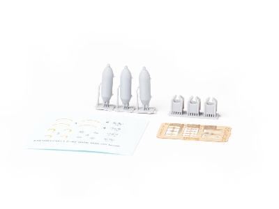 P-40 100lb M30 US bombs PRINT 1/48 - EDUARD - zdjęcie 5