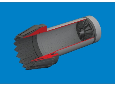F-35C exhaust nozzle PRINT 1/48 - TAMIYA - zdjęcie 2