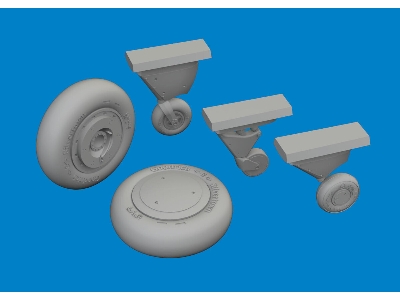 F4F-4 wheels early 1/48 - ACADEMY - zdjęcie 1
