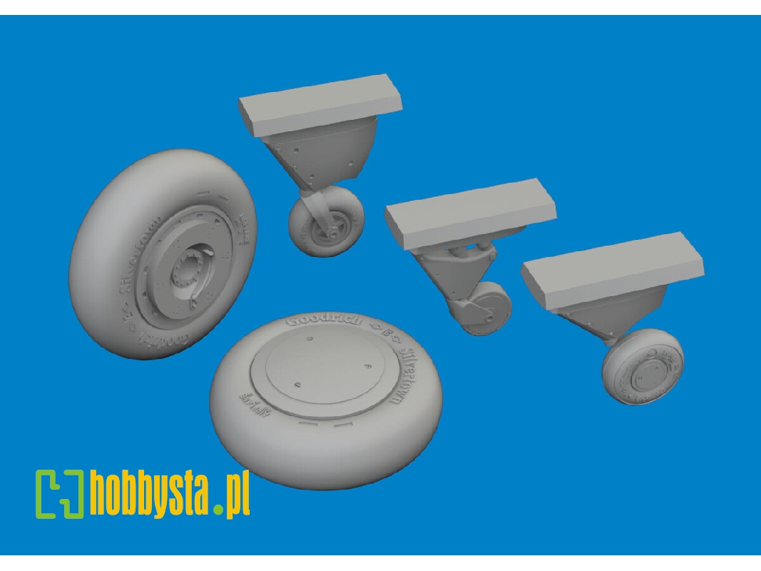 F4F-4 wheels early 1/48 - ACADEMY - zdjęcie 1 F4F-4 wheels early 1/48 - ACADEMY - zdjęcie 1