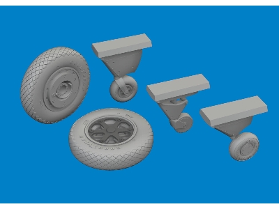 F4F-4 wheels late 1/48 - ACADEMY - zdjęcie 1